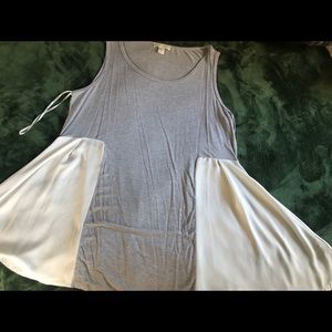Forever 21 long tank with flowy side panels